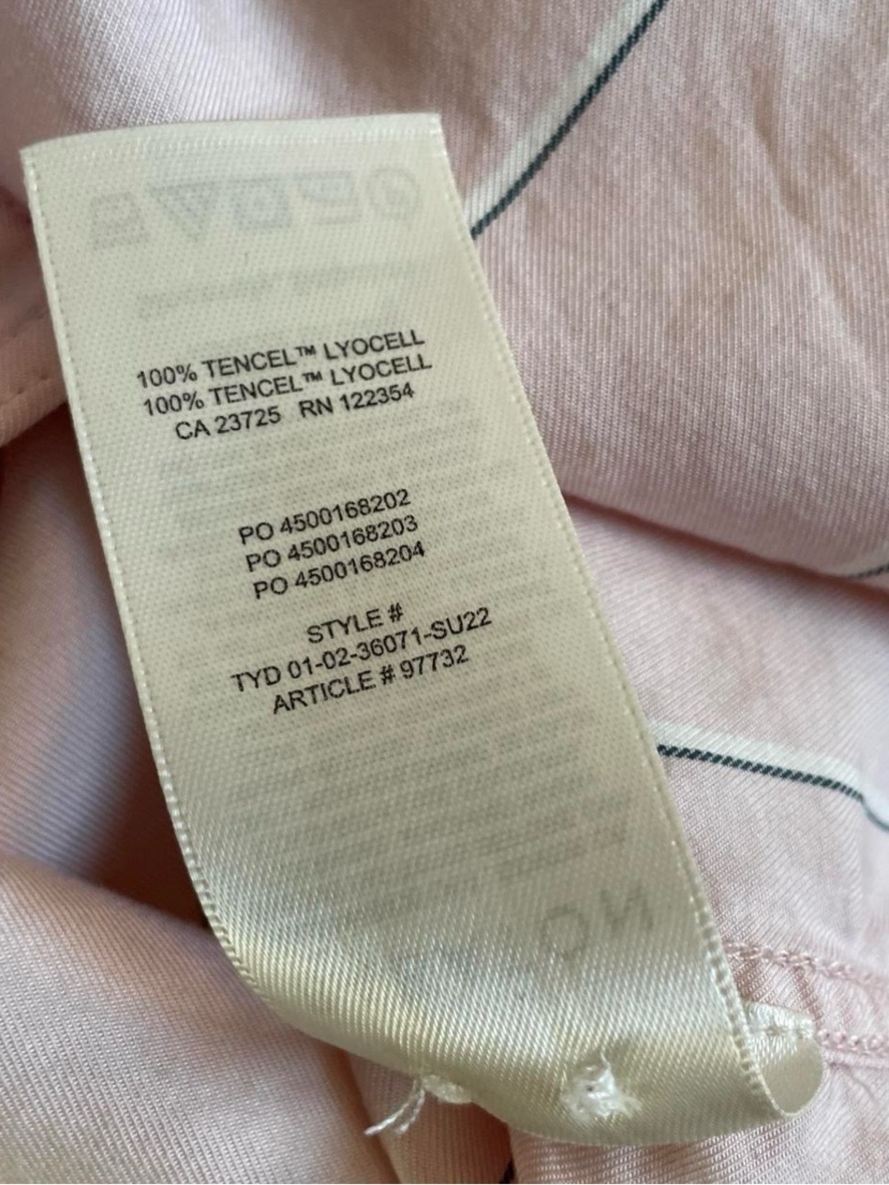 Babaton Utility Button Up Shirt Pink Pinstripe Tencel Lyocell Minimalist - Picture 4 of 5